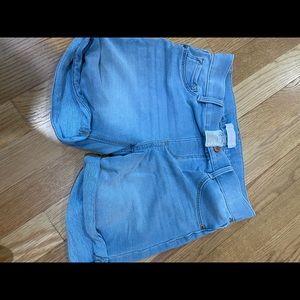 Girls jeans shorts size 9/10